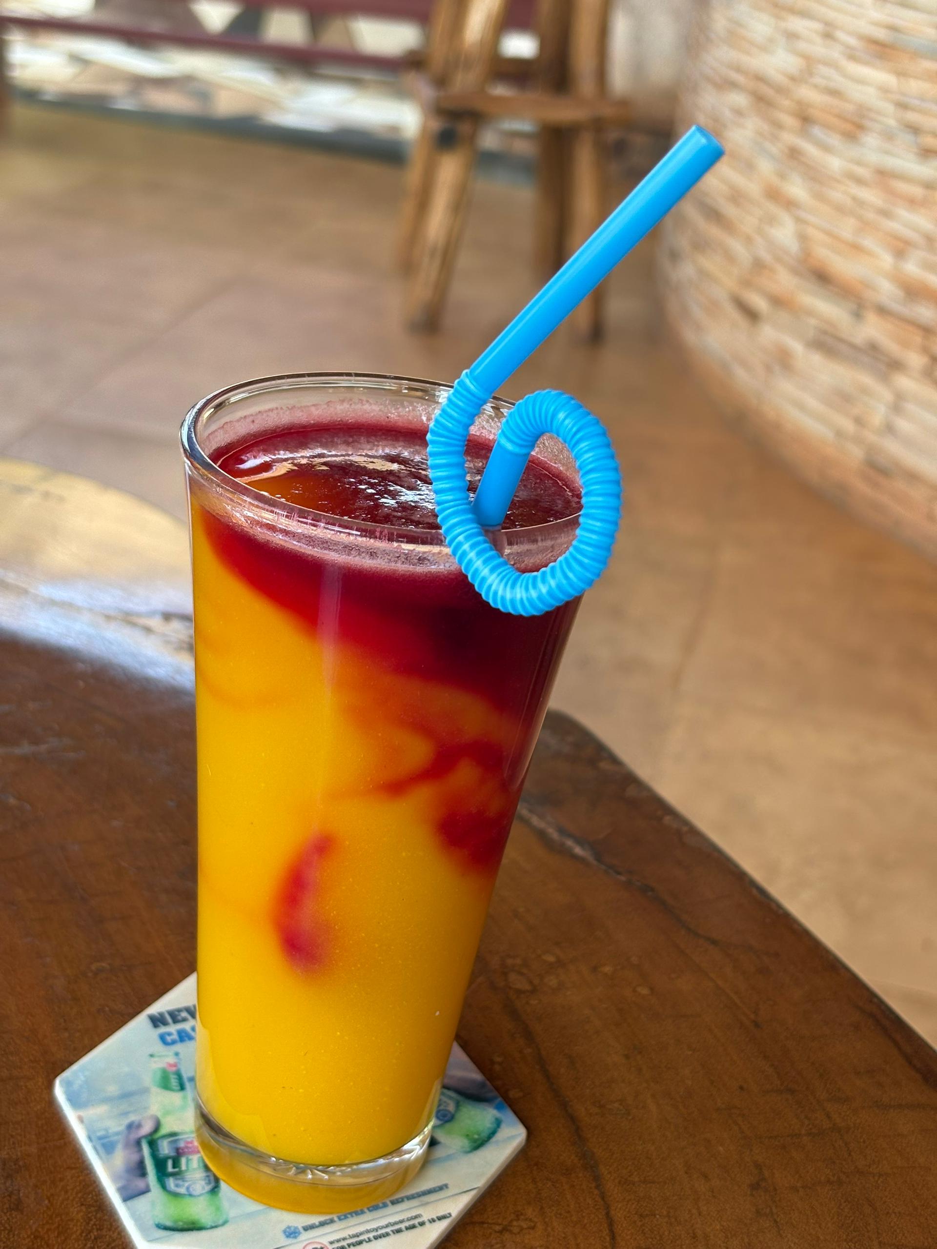 Refreshing drinks at Danma Gardens Bar
